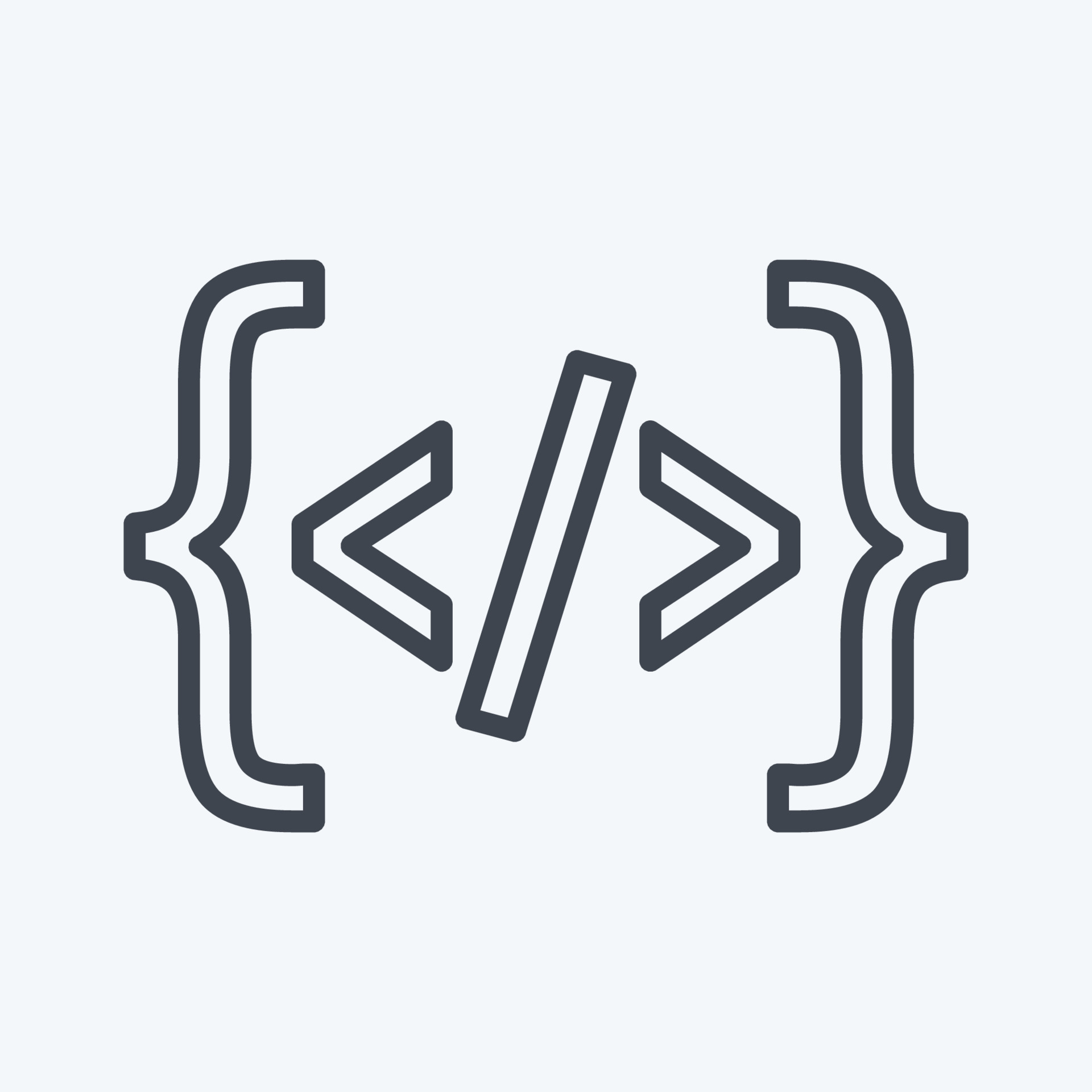 Icon Programming. suitable for Programming symbol. line style. simple ...