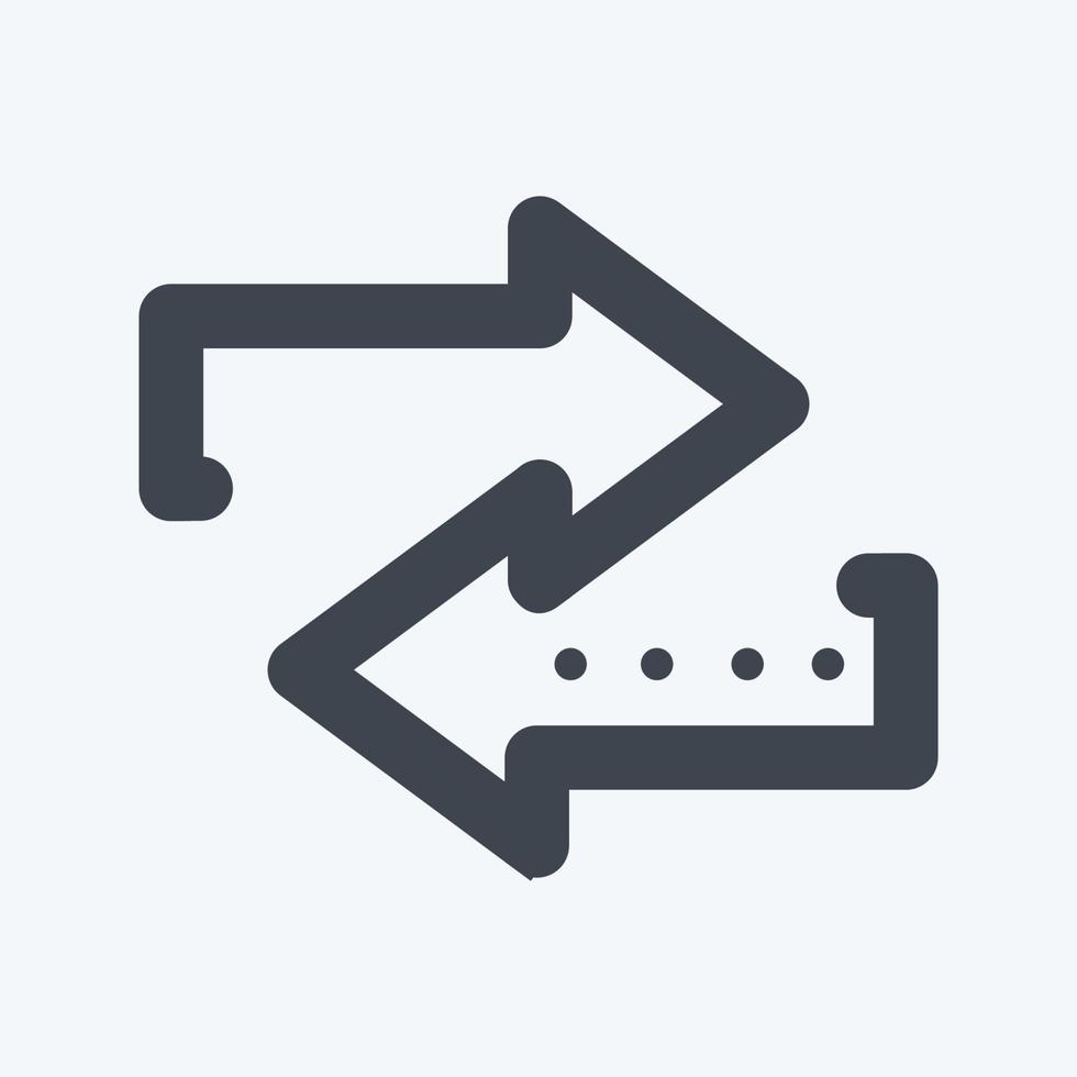 Icon Connection. suitable for Education symbol. glyph style. simple design editable. design template vector. simple symbol illustration vector