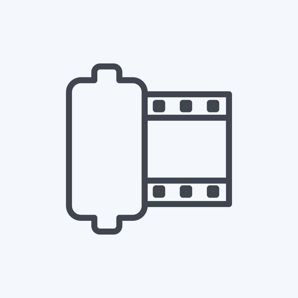 Icon Camera Roll. suitable for Photo Editing symbol. line style. simple design editable. design template vector. simple symbol illustration vector