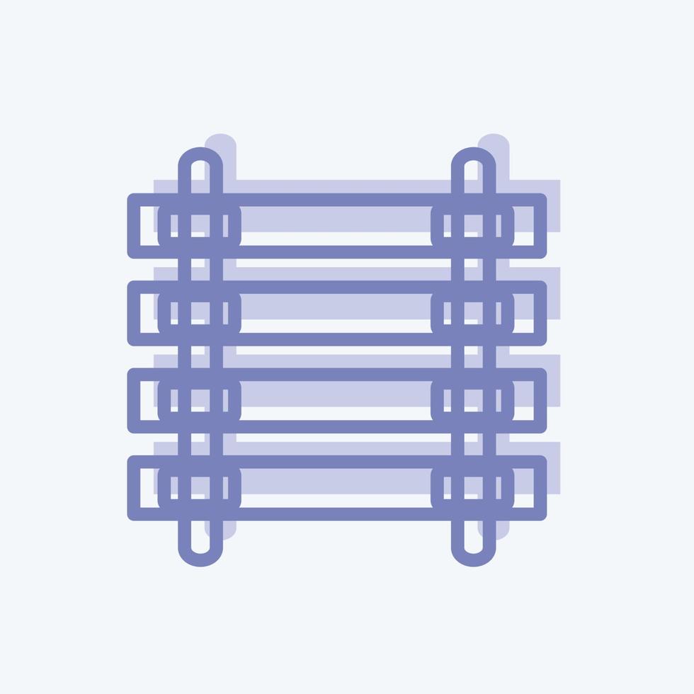 Icon Rails. suitable for Wild West symbol. two tone style. simple design editable. design template vector. simple symbol illustration vector