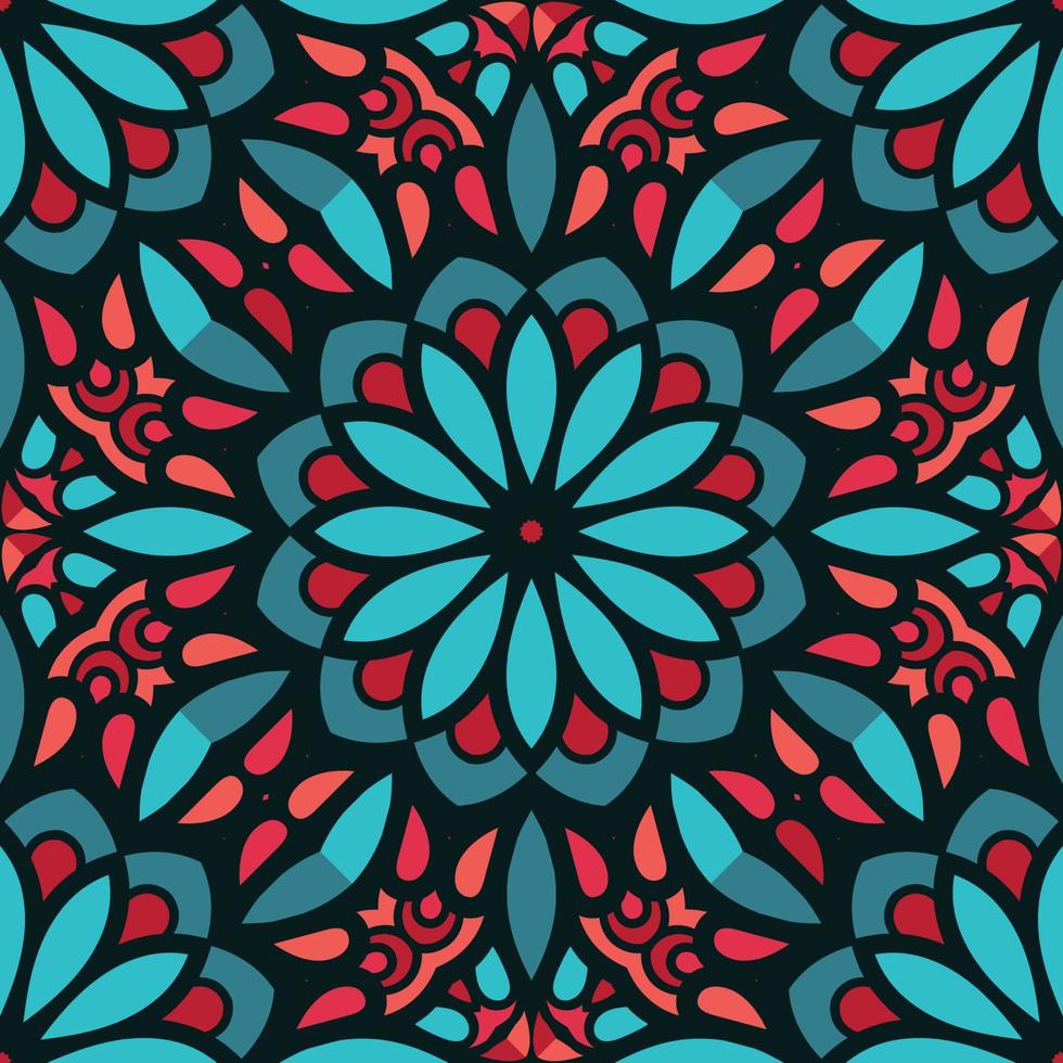 Simple Fractal Kaleidoscope Mozaic vector