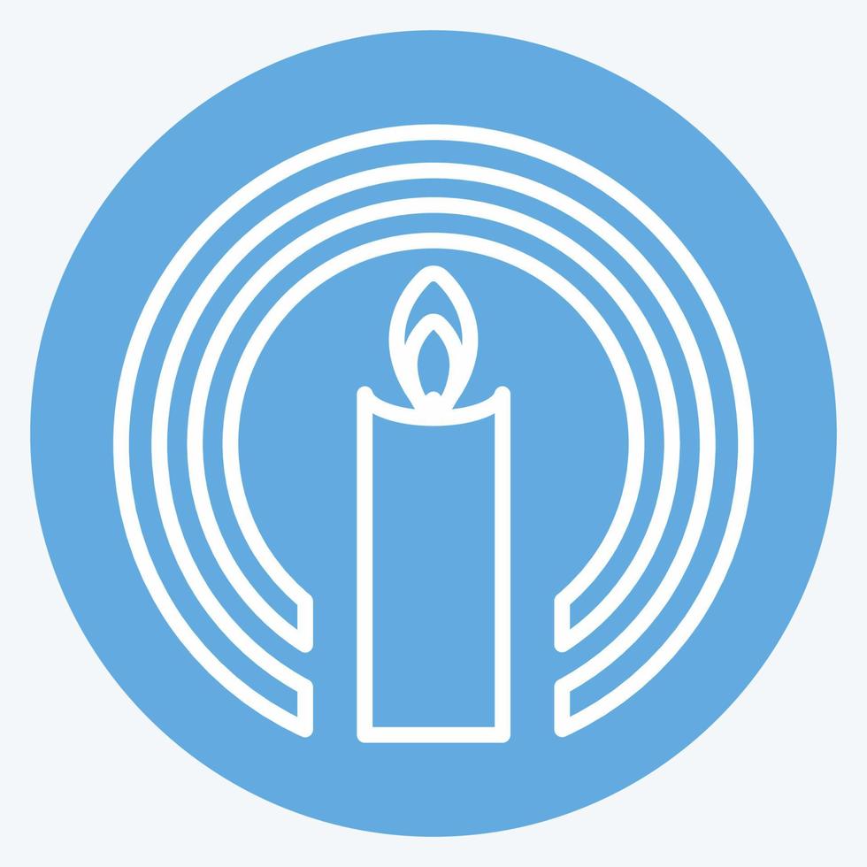 Icon Faith. suitable for Community symbol. blue eyes style. simple design editable. design template vector. simple symbol illustration vector