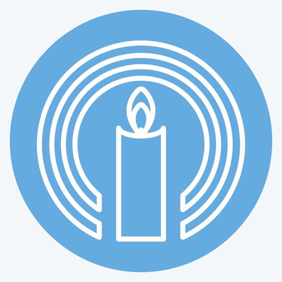 Icon Faith. suitable for Community symbol. blue eyes style. simple design editable. design template vector. simple symbol illustration vector