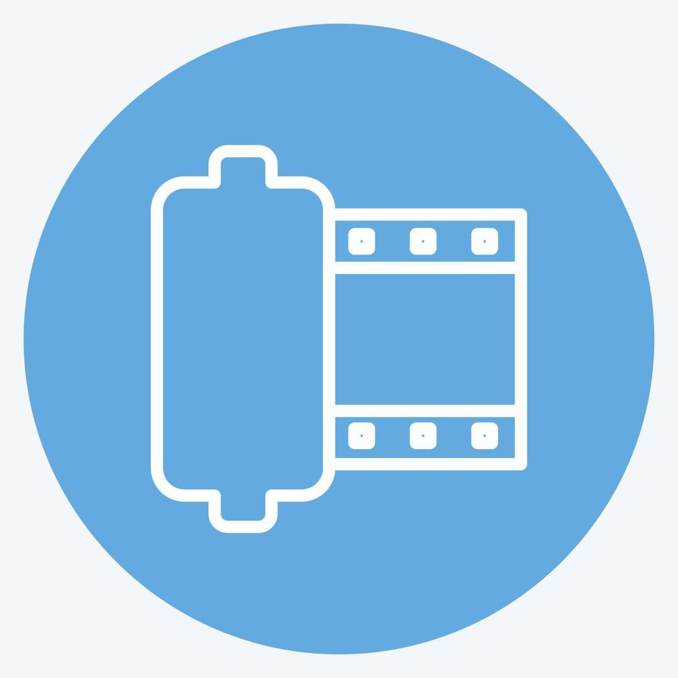 Icon Camera Roll. suitable for Photo Editing symbol. blue eyes style. simple design editable. design template vector. simple symbol illustration vector