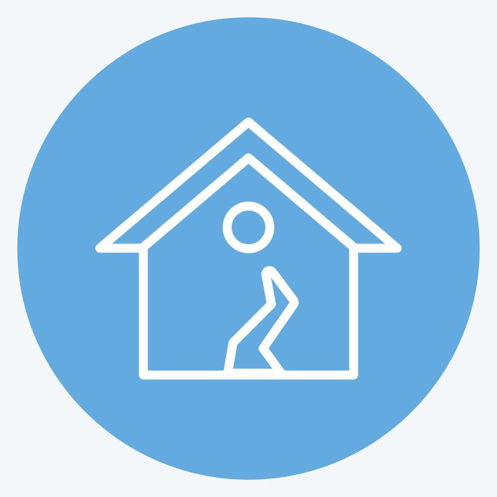 Icon Earthquake I. suitable for disasters symbol. blue eyes style. simple design editable. design template vector. simple symbol illustration vector