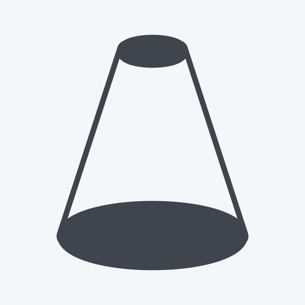 Icon Spotlight. suitable for web interface symbol. glyph style. simple design editable. design template vector. simple symbol illustration vector