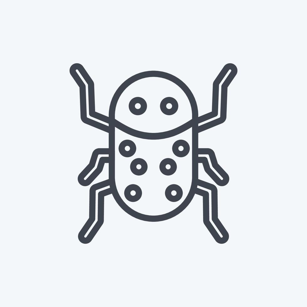 Icon Insect Infestation. suitable for disasters symbol. line style. simple design editable. design template vector. simple symbol illustration vector