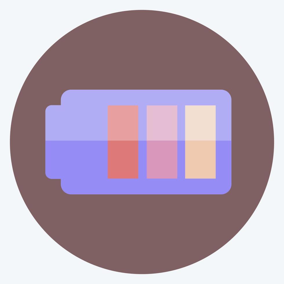 Icon Battery 1. suitable for Mobile Apps symbol. flat style. simple design editable. design template vector. simple symbol illustration vector