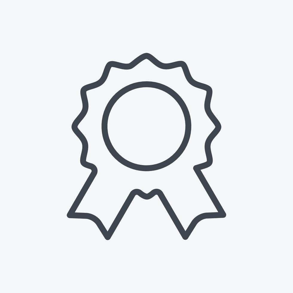Icon Badge. suitable for party symbol. line style. simple design editable. design template vector. simple symbol illustration vector