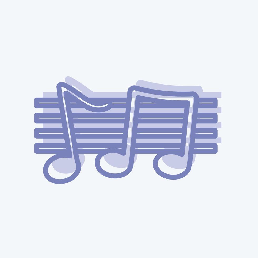 personal de la música icono. adecuado para el símbolo de la música. estilo de dos tonos. diseño simple editable. vector de plantilla de diseño. ilustración de símbolo simple