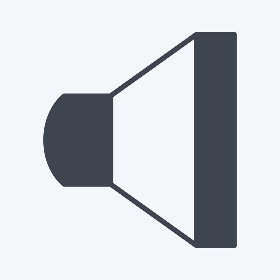 Icon Speaker 2. suitable for web interface symbol. glyph style. simple design editable. design template vector. simple symbol illustration vector