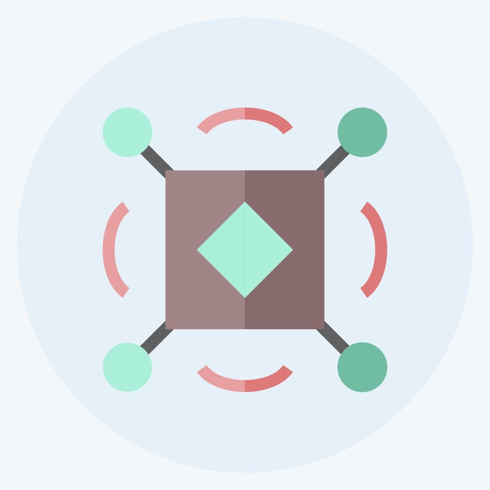 Icon Sensors. suitable for data analytics symbol. flat style. simple design editable. design template vector. simple symbol illustration vector
