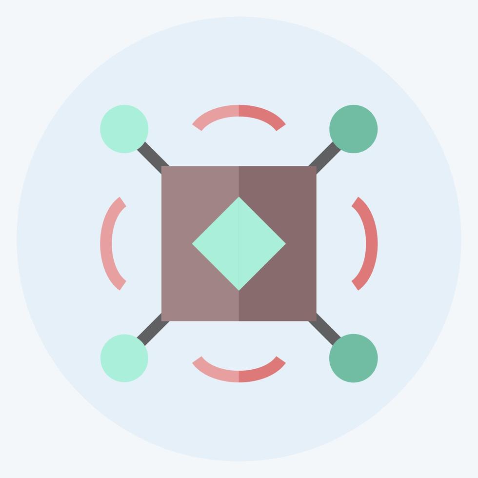 sensores de icono. adecuado para el símbolo de análisis de datos. estilo plano diseño simple editable. vector de plantilla de diseño. ilustración de símbolo simple