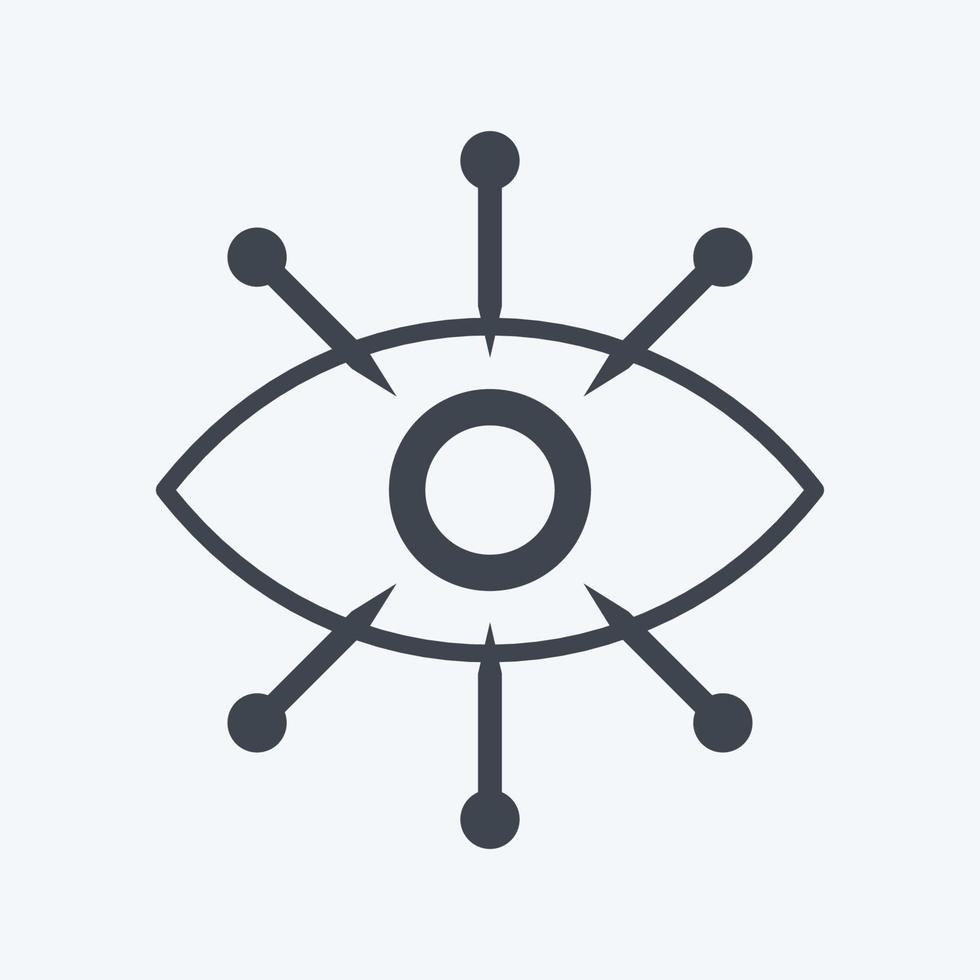 Icon Data Visualization. suitable for data analytics symbol. glyph style. simple design editable. design template vector. simple symbol illustration vector