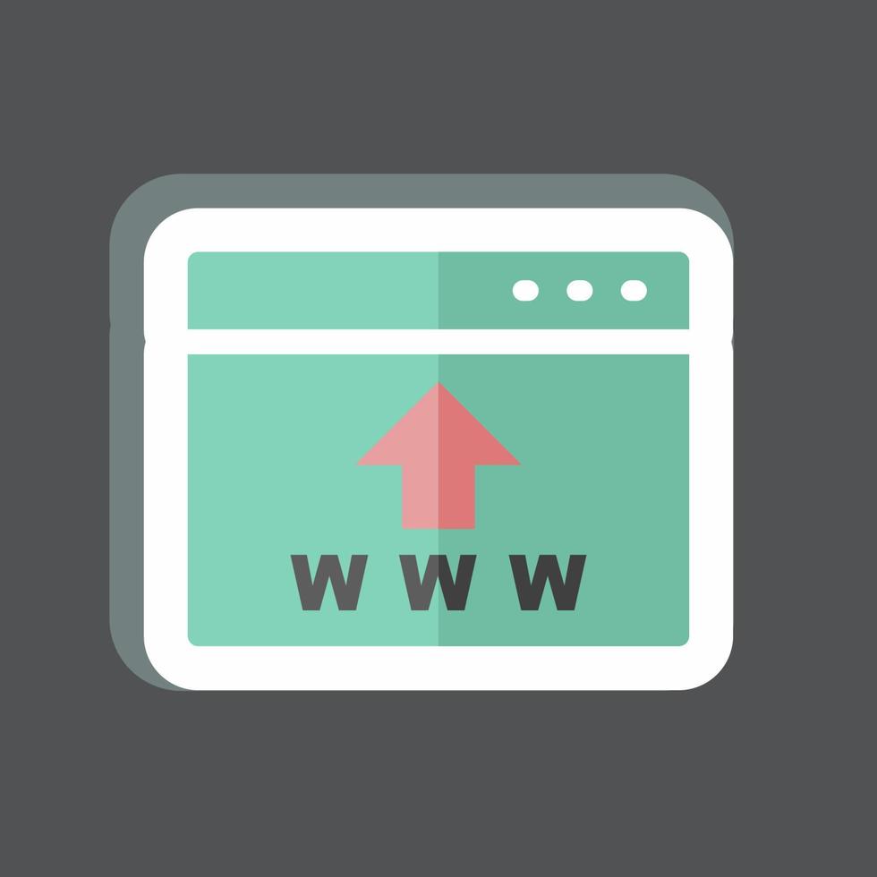 Sticker SEO. suitable for IT Services symbol. simple design editable. design template vector. simple symbol illustration vector