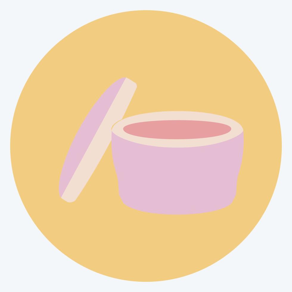 Icon Cream. suitable for beauty care symbol. color mate style. simple design editable. design template vector. simple symbol illustration vector