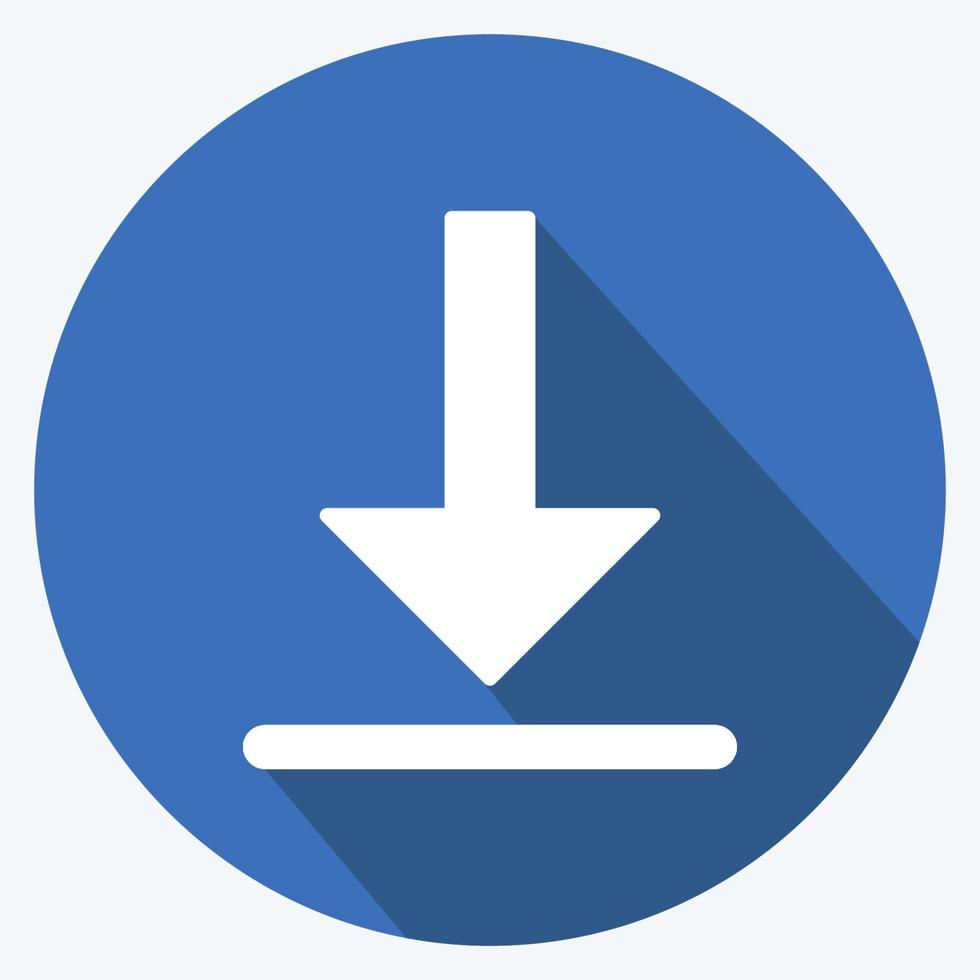 Icon Get App. suitable for Infographics symbol. long shadow style. simple design editable. design template vector. simple symbol illustration vector