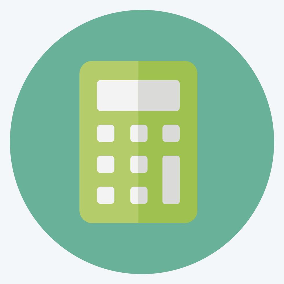 Icon Calculator. suitable for Mobile Apps symbol. flat style. simple design editable. design template vector. simple symbol illustration vector