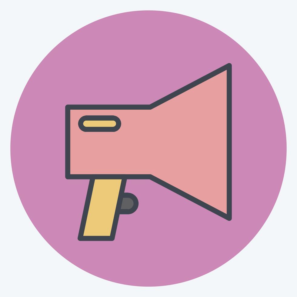 Icon Digital Marketing. suitable for digital web symbol. color mate style. simple design editable. design template vector. simple symbol illustration vector