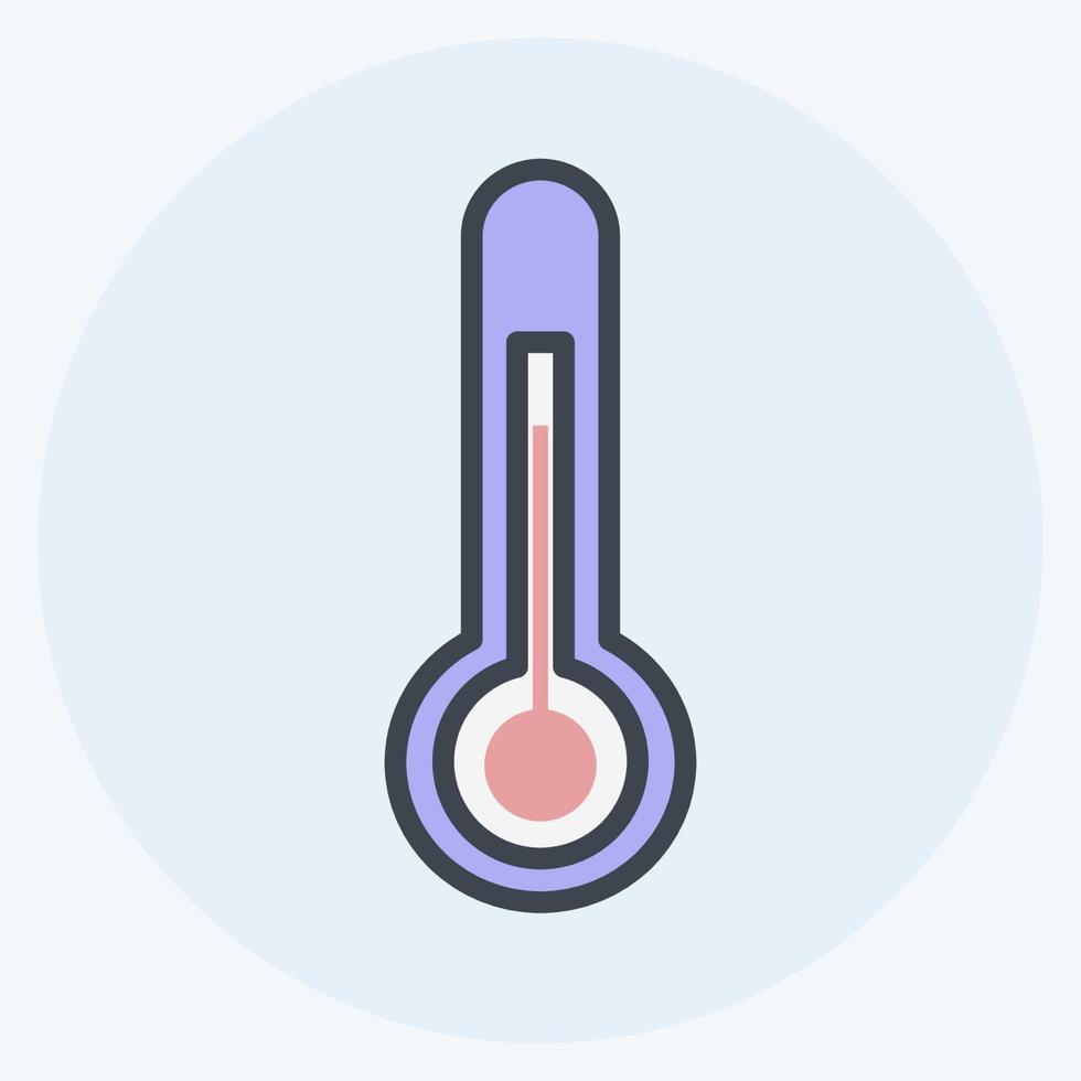 Icon Temperature Check. suitable for Spring symbol. color mate style. simple design editable. design template vector. simple symbol illustration vector