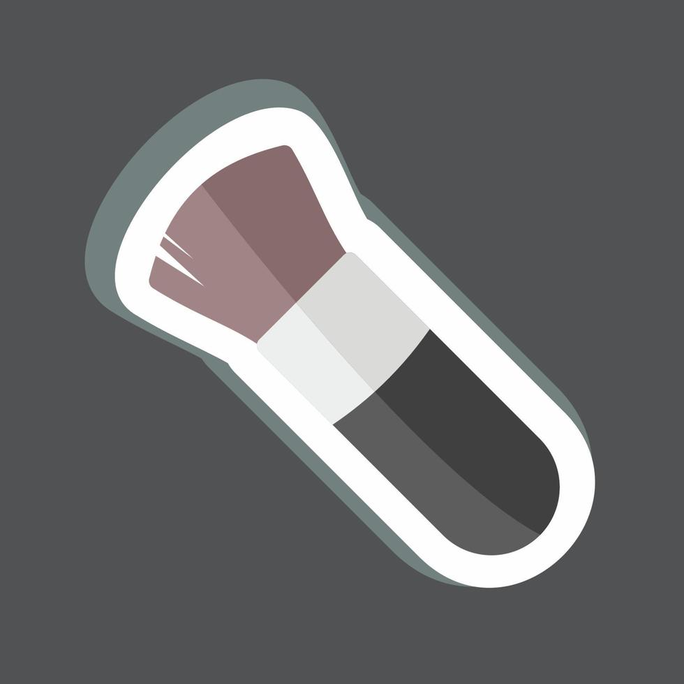 Sticker Blushon Brush 1. suitable for beauty care symbol. simple design editable. design template vector. simple symbol illustration vector