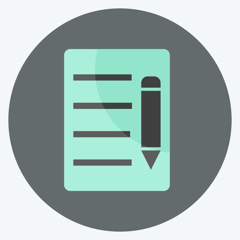 Icon Update Document. suitable for User Interface symbol. flat style. simple design editable. design template vector. simple symbol illustration vector