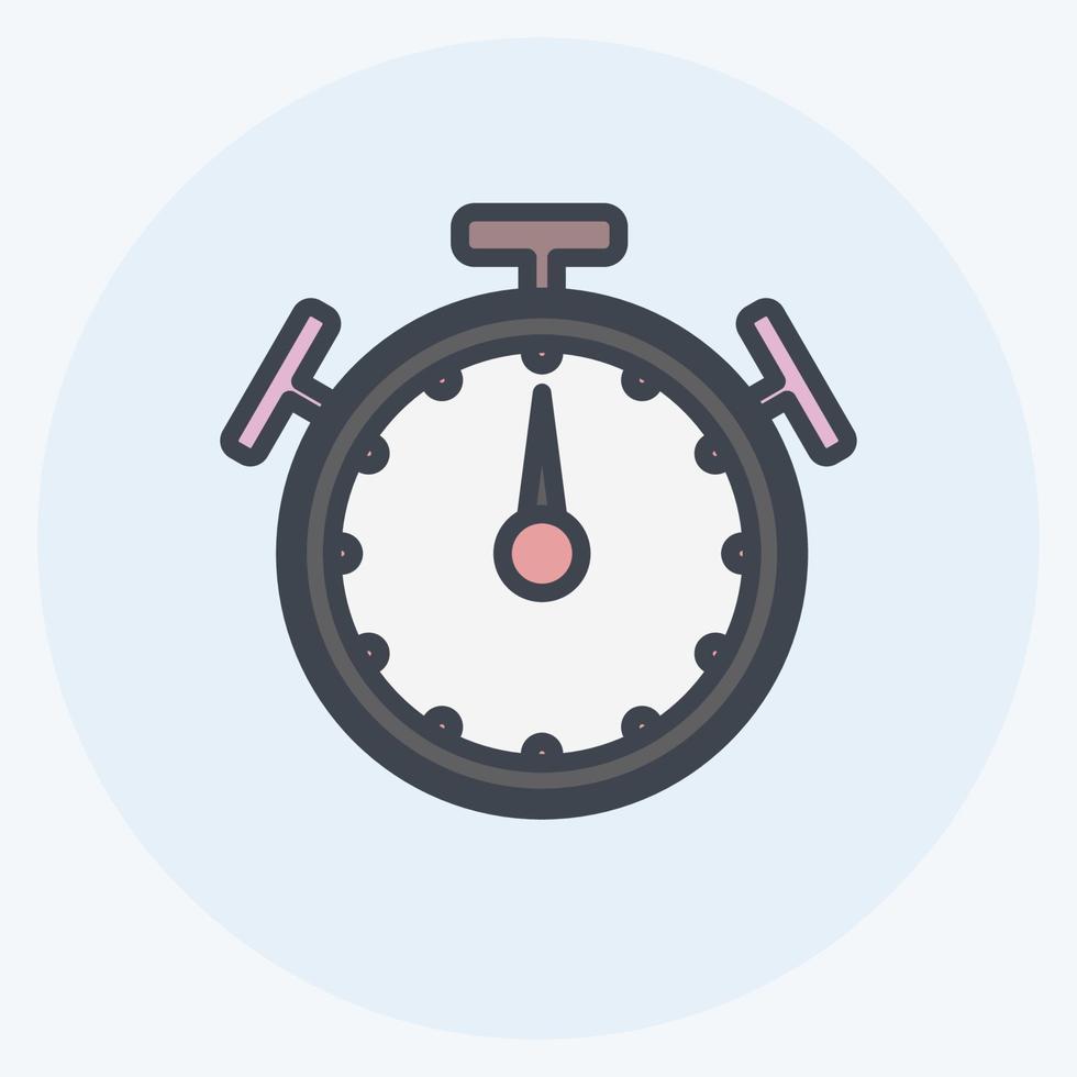 Icon Stopwatch. suitable for Web Interface symbol. color mate style. simple design editable. design template vector. simple symbol illustration vector