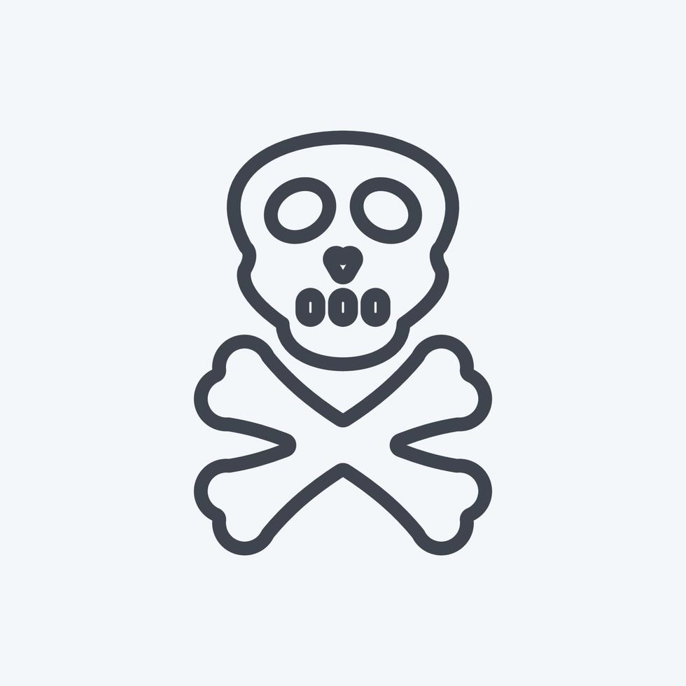 Icon Danger. suitable for disasters symbol. line style. simple design editable. design template vector. simple symbol illustration vector