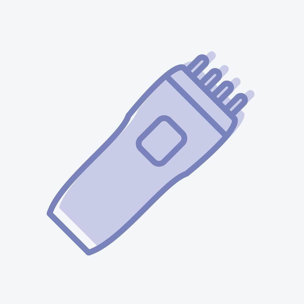Icon Shaving Machine. suitable for men accessories symbol. two tone style. simple design editable. design template vector. simple symbol illustration vector