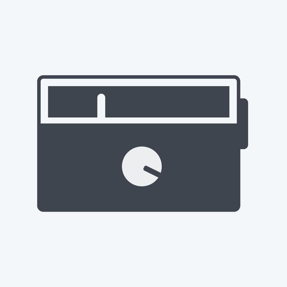 Icon Radio Set. suitable for Home symbol. glyph style. simple design editable. design template vector. simple symbol illustration vector