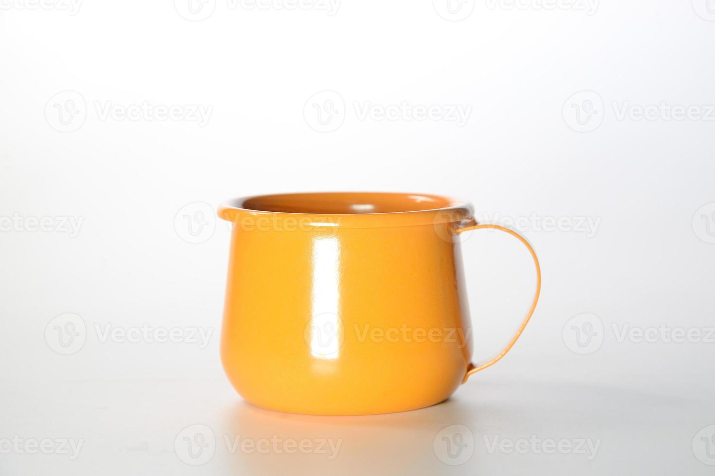 zinc mug on a white background Blank mockup photo