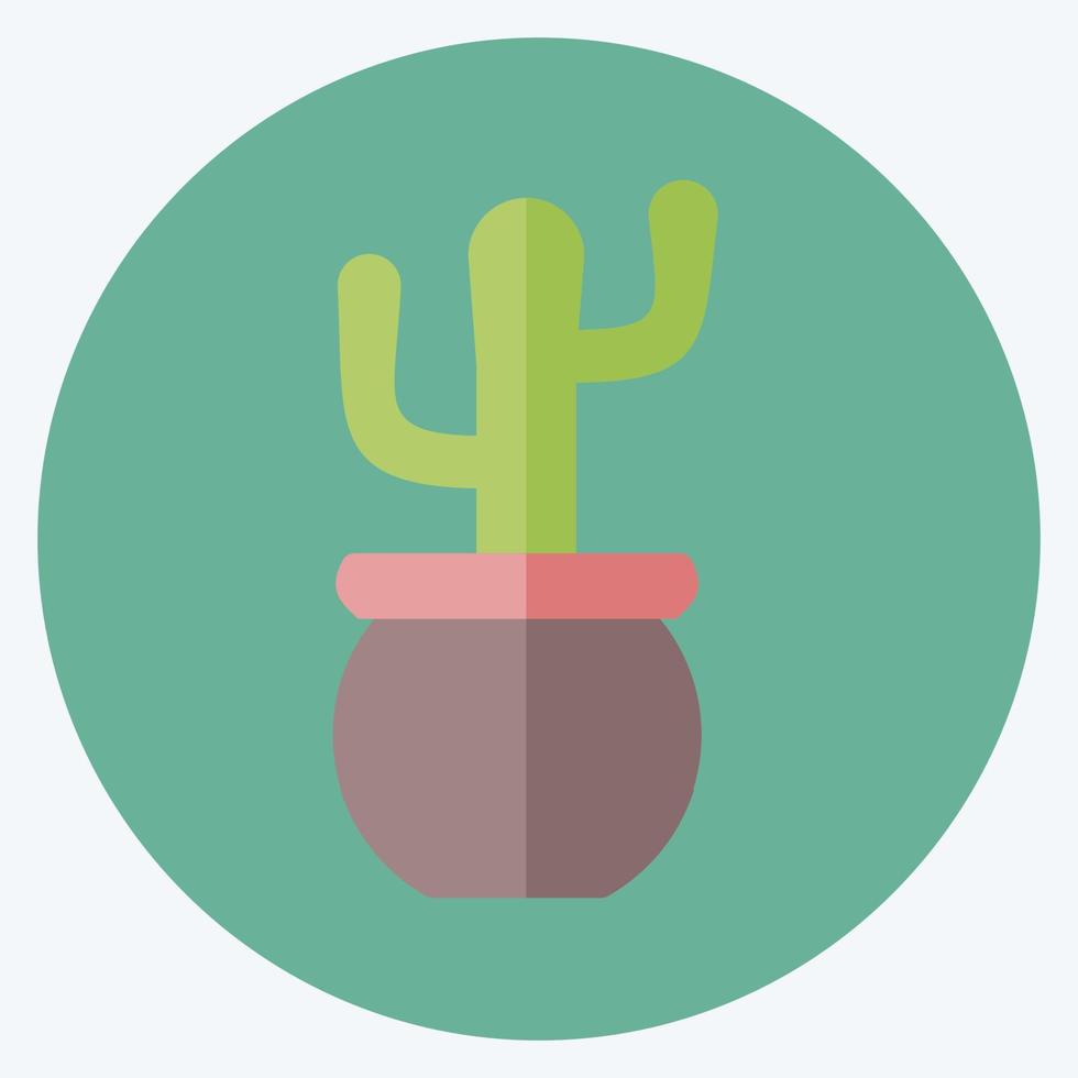 Icon Plant. suitable for Home symbol. flat style. simple design editable. design template vector. simple symbol illustration vector