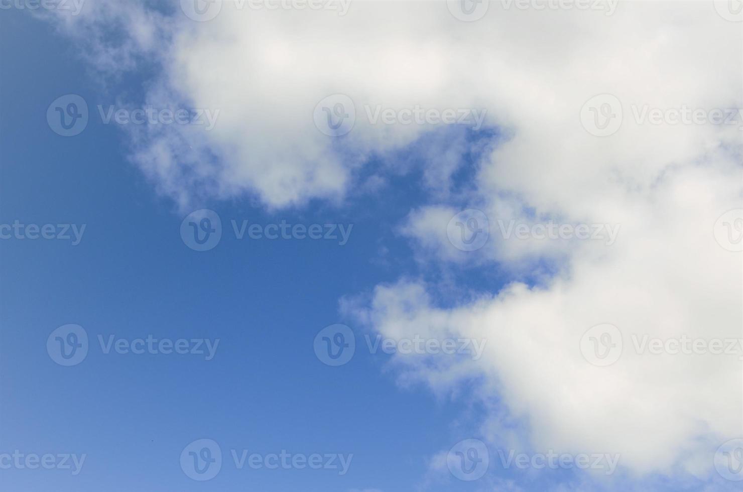 blue sky background with white clouds, minimalism photo