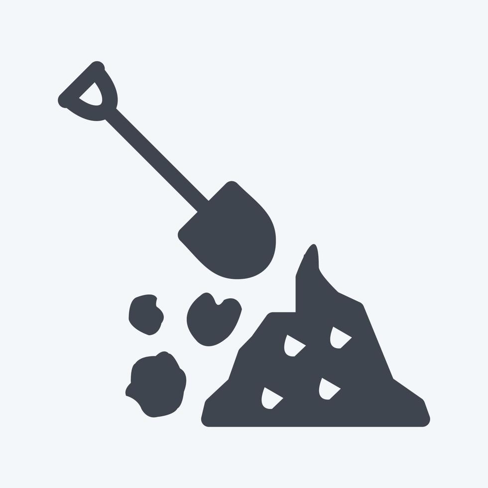 Icon Debris Management. suitable for Community symbol. glyph style. simple design editable. design template vector. simple symbol illustration vector