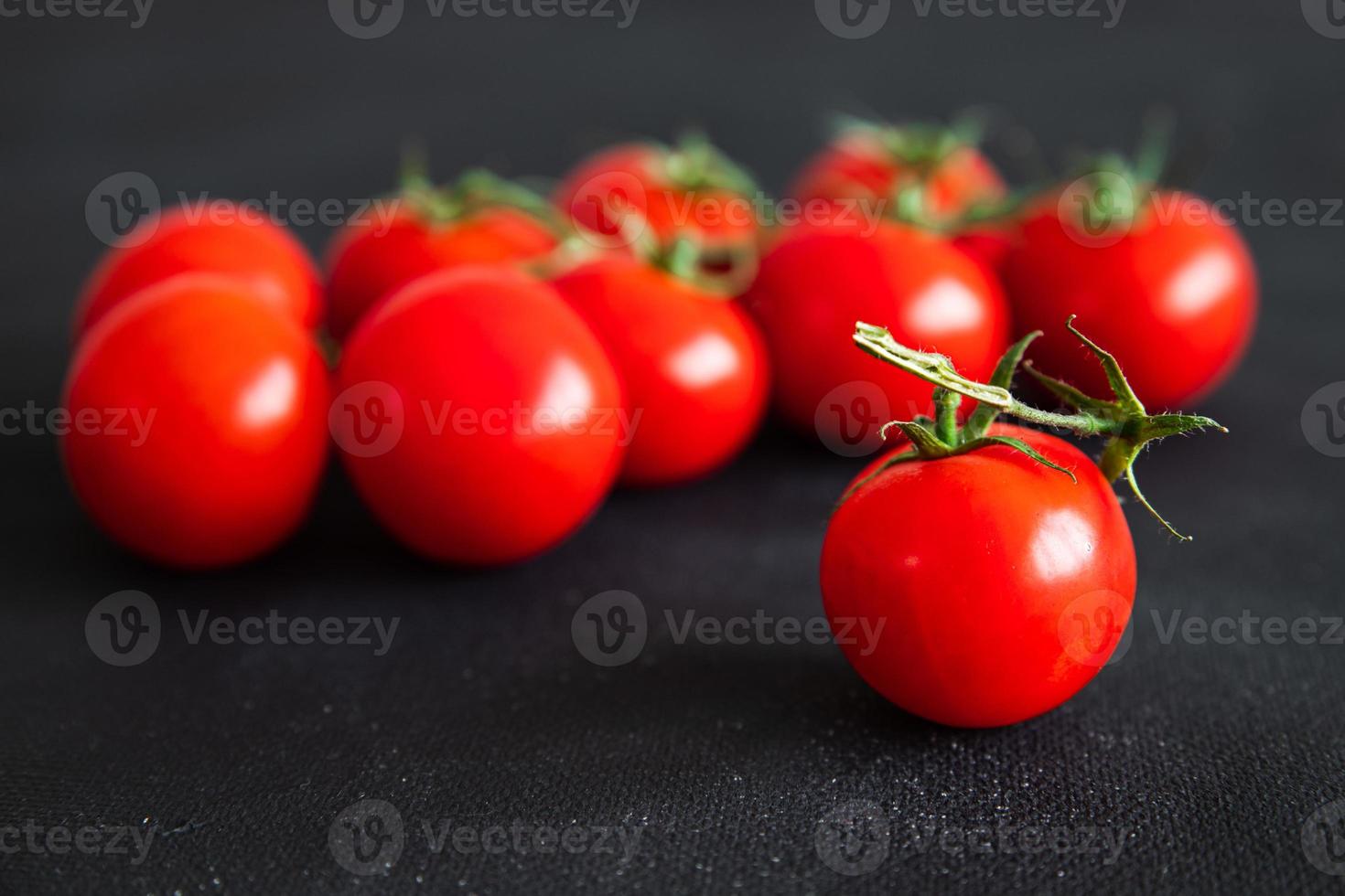 tomato cherry green branch vegetable fresh healthy meal food snack on the table copy space photo