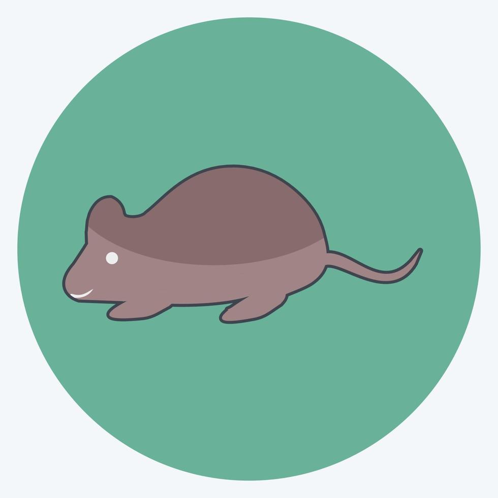 Icon Mouse. suitable for animal symbol. flat style. simple design editable. design template vector. simple symbol illustration vector