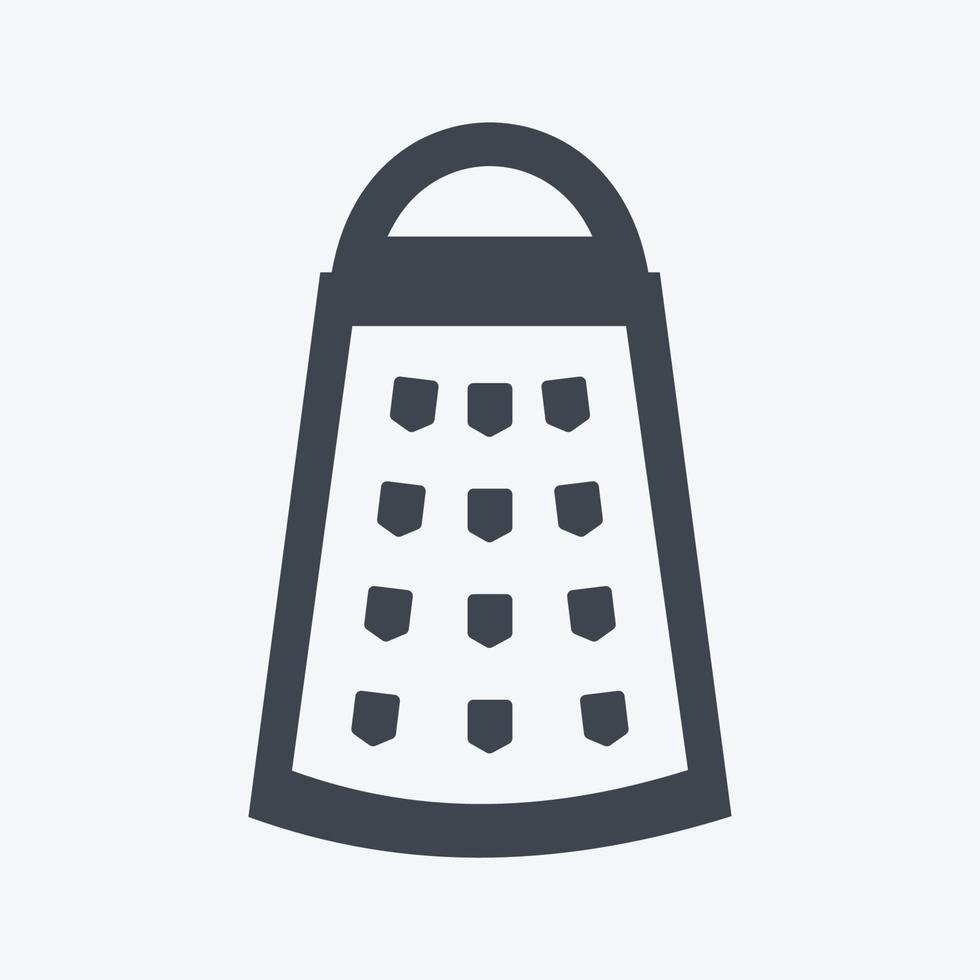 Icon Grater. suitable for Home symbol. glyph style. simple design editable. design template vector. simple symbol illustration vector