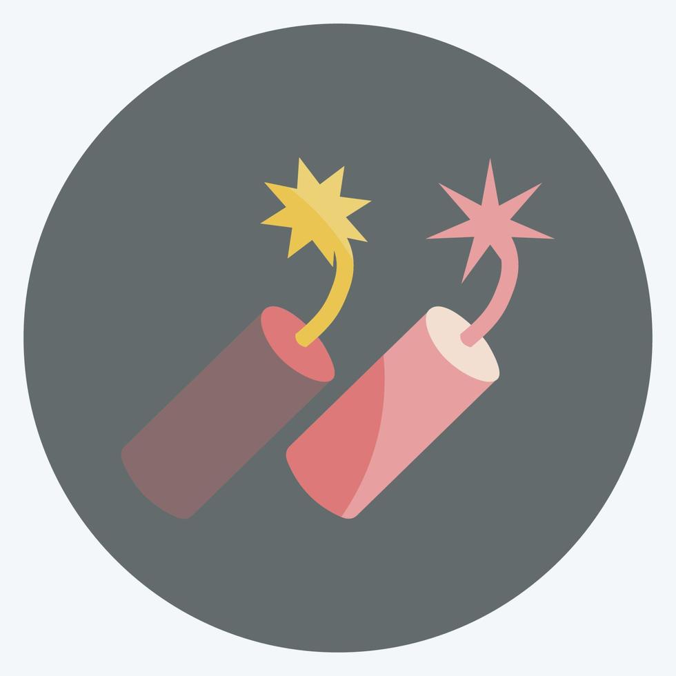 Icon Dynamite. suitable for Wild West symbol. flat style. simple design editable. design template vector. simple symbol illustration vector