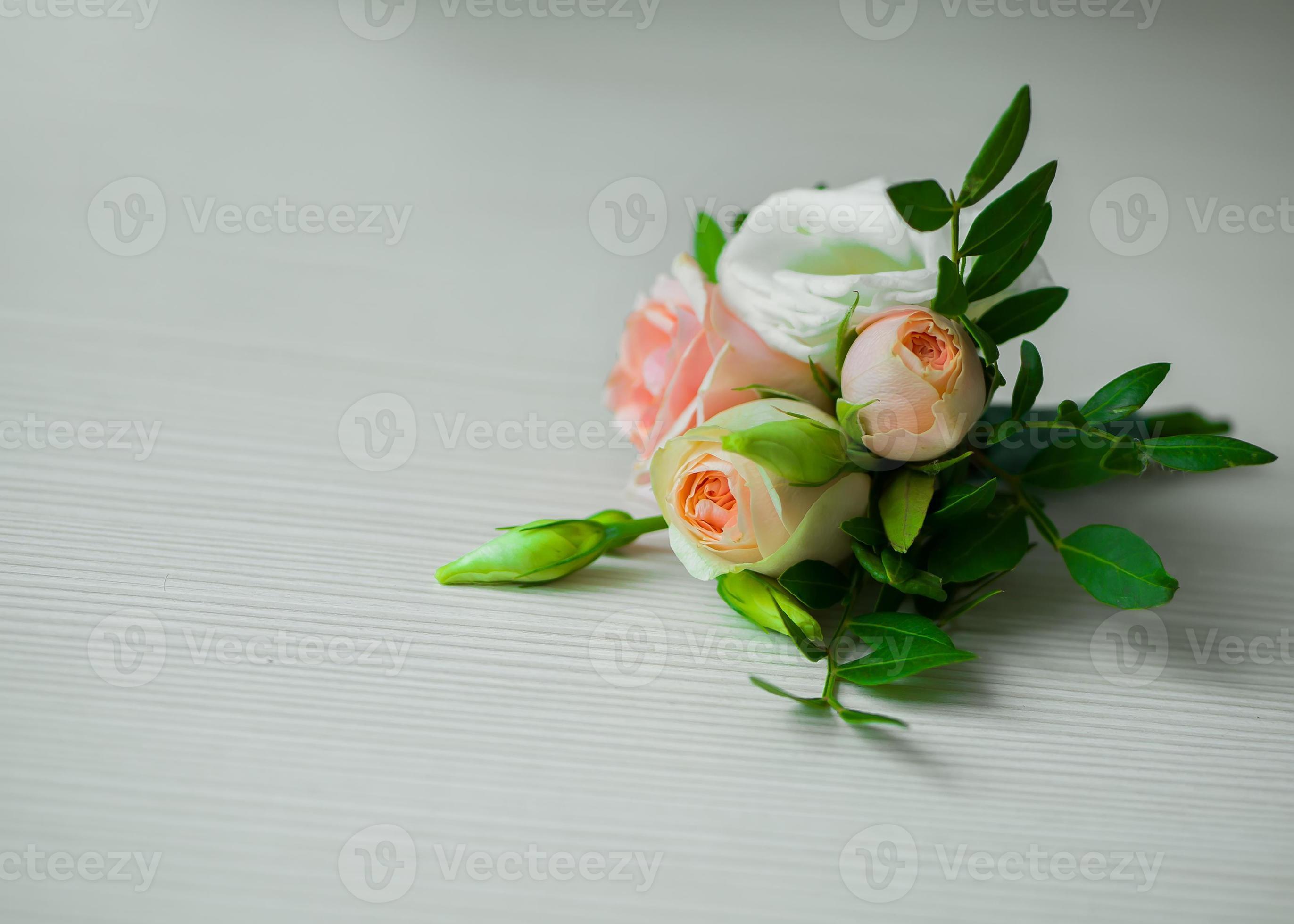 Boutonniere on white background 7485049 Stock Photo at Vecteezy