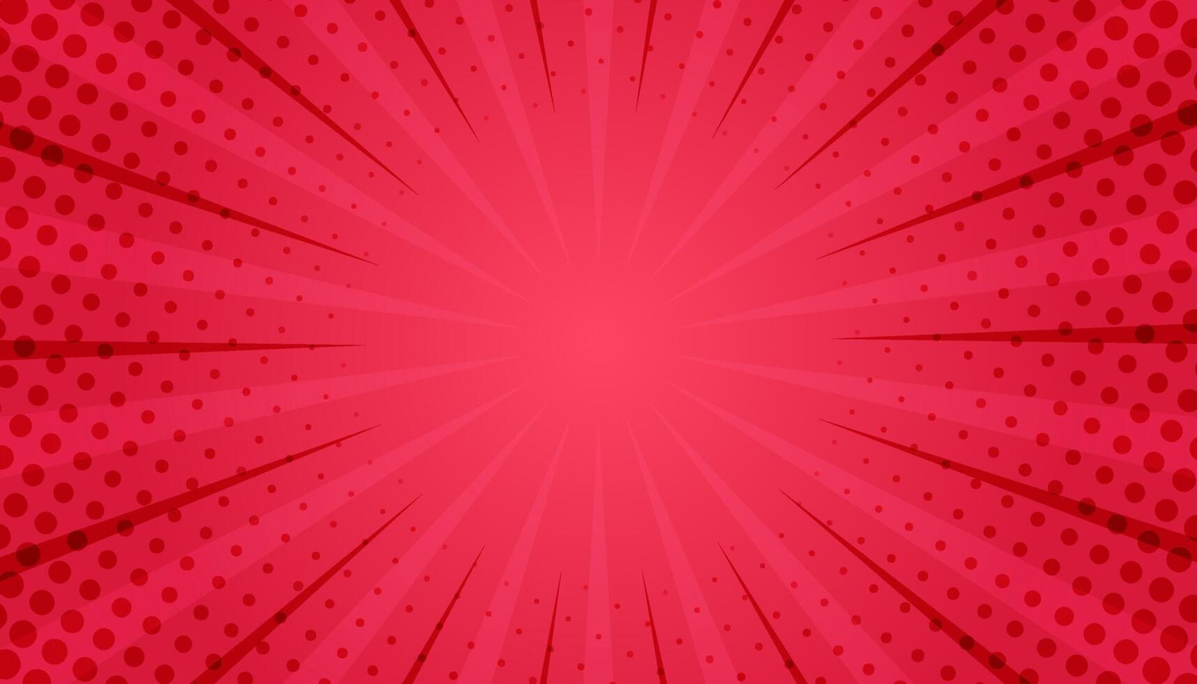 fondo cómico rojo abstracto vector