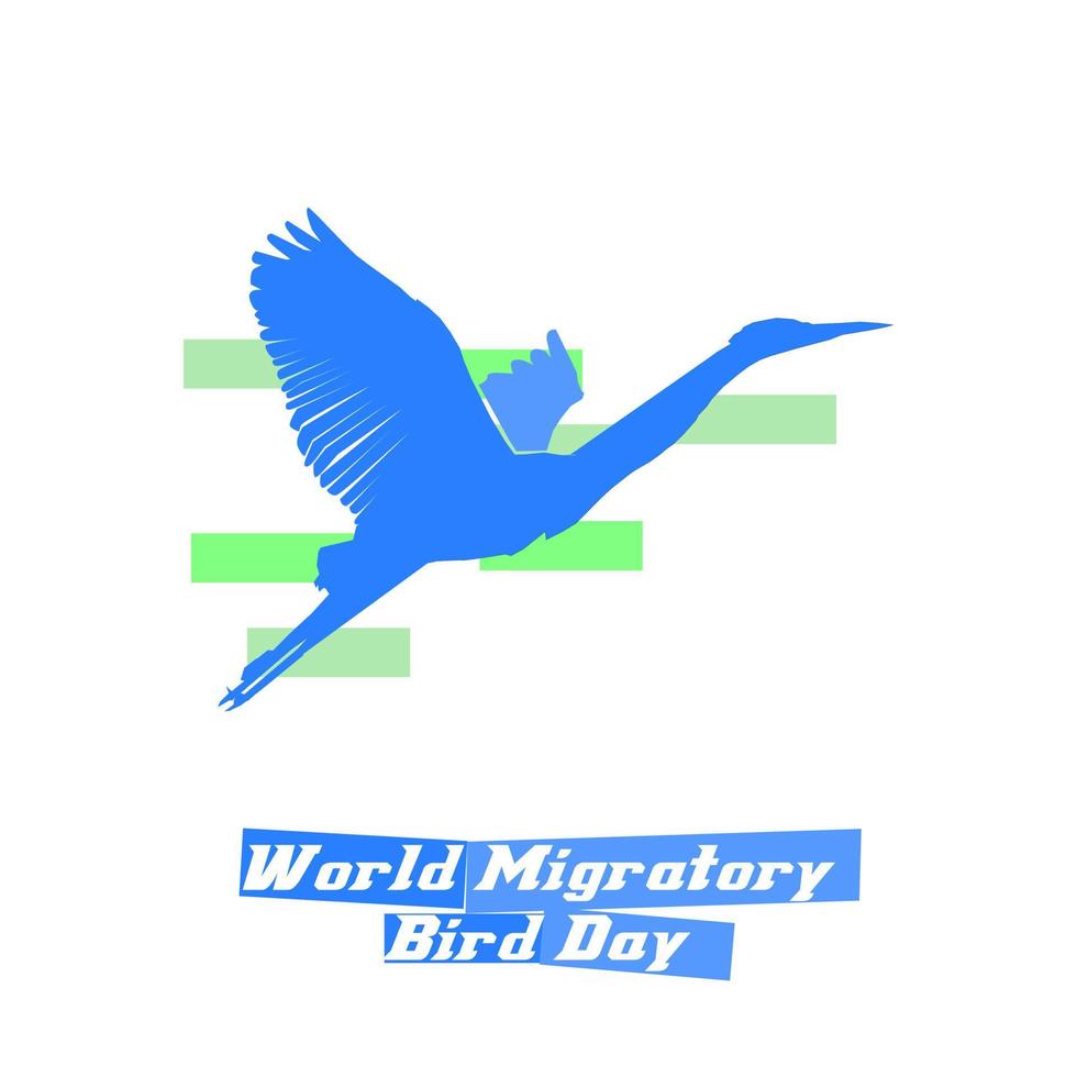 vector del día mundial de las aves migratorias