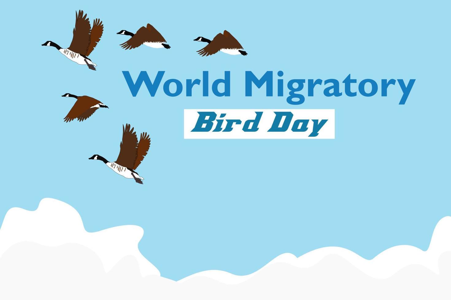 World Migratory Bird Day vector