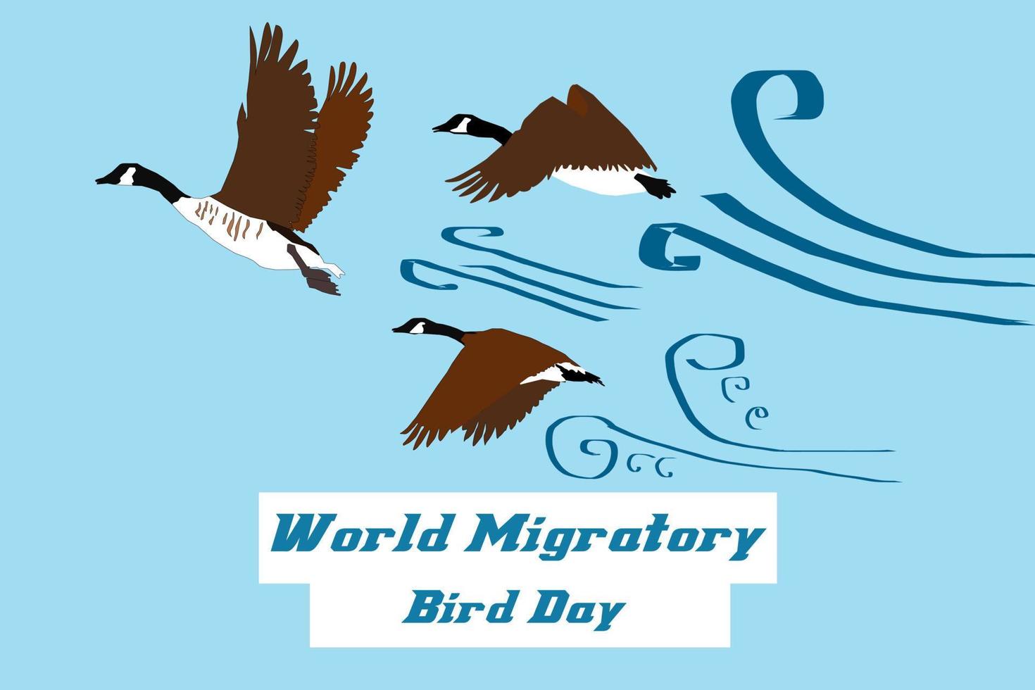 World Migratory Bird Day vector