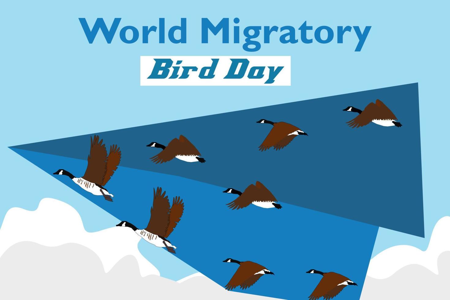 World Migratory Bird Day vector