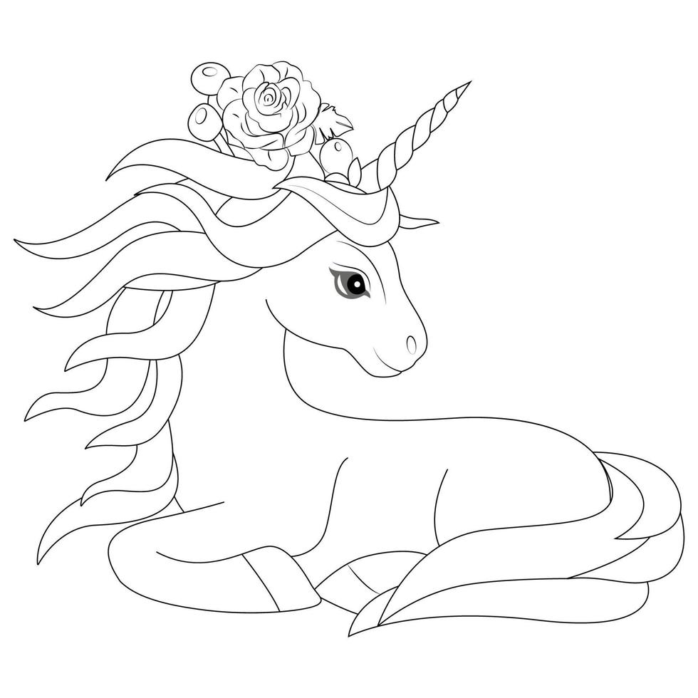 Cute Unicorn II Drawing by Sipporah Art and Illustration - Pixels-saigonsouth.com.vn