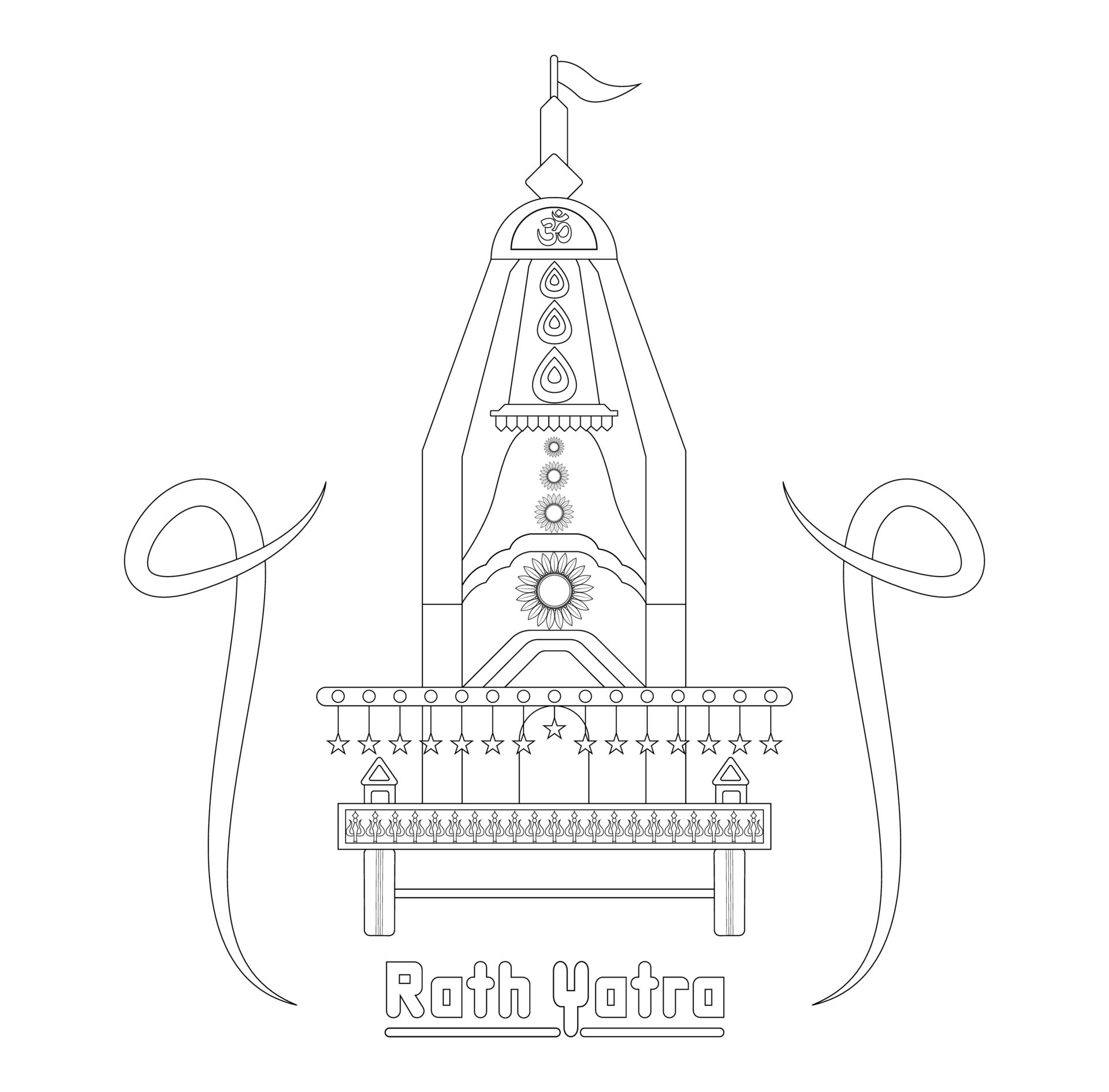 Vector design of Ratha Yatra of Lord Jagannath 7486546 Vector Art at  Vecteezy