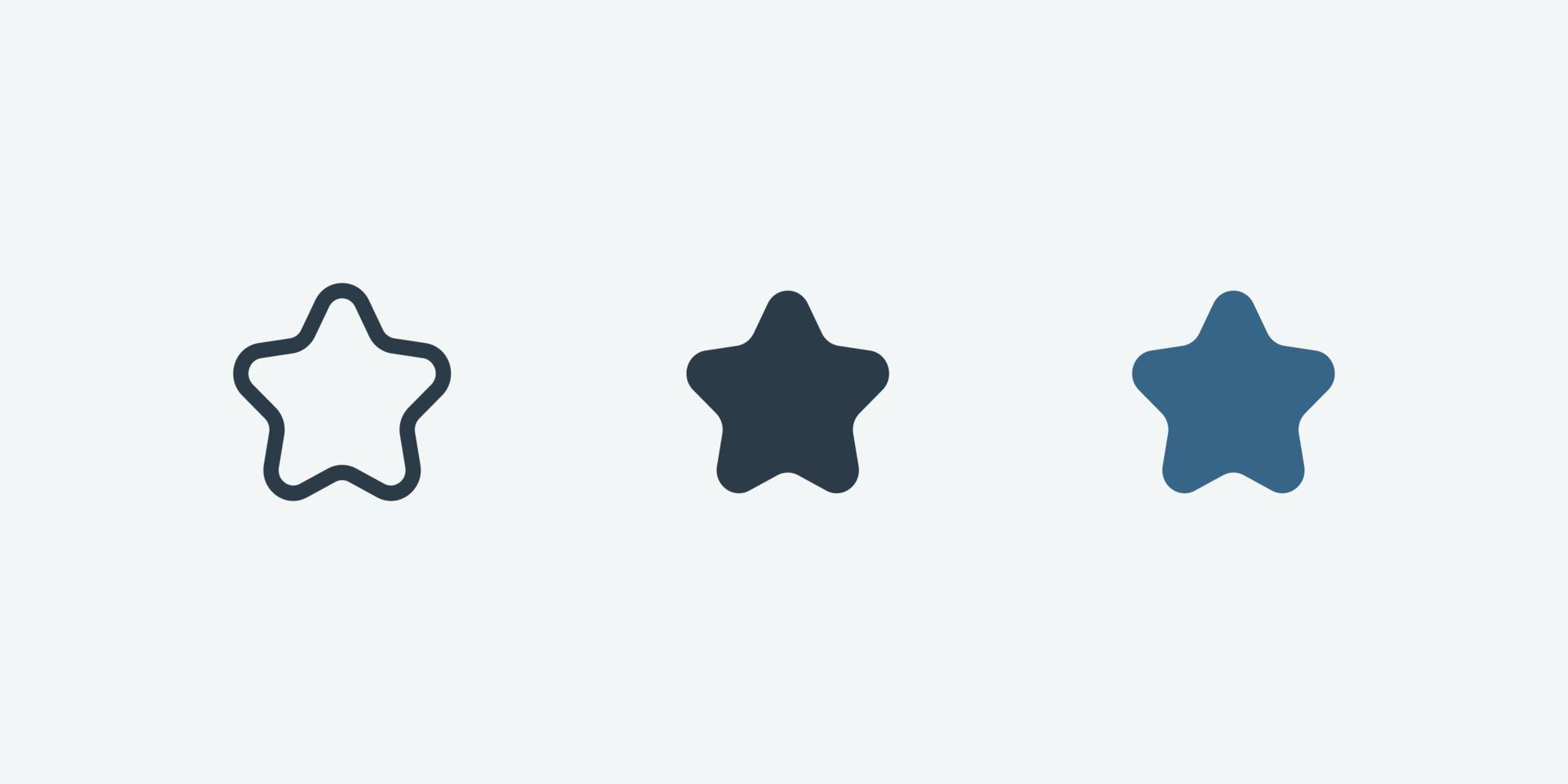 Favorite vector icon isolated for web and app design interfaces