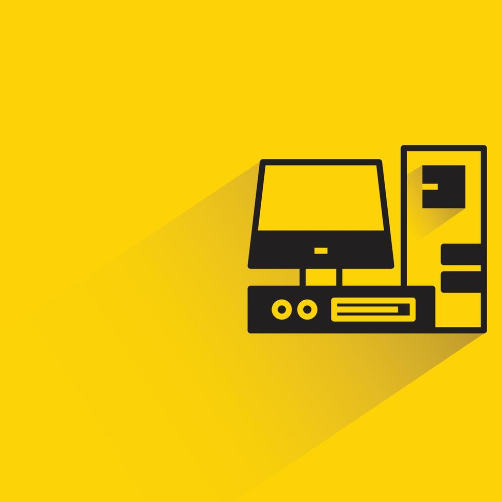 desktop computer icon vector illustration