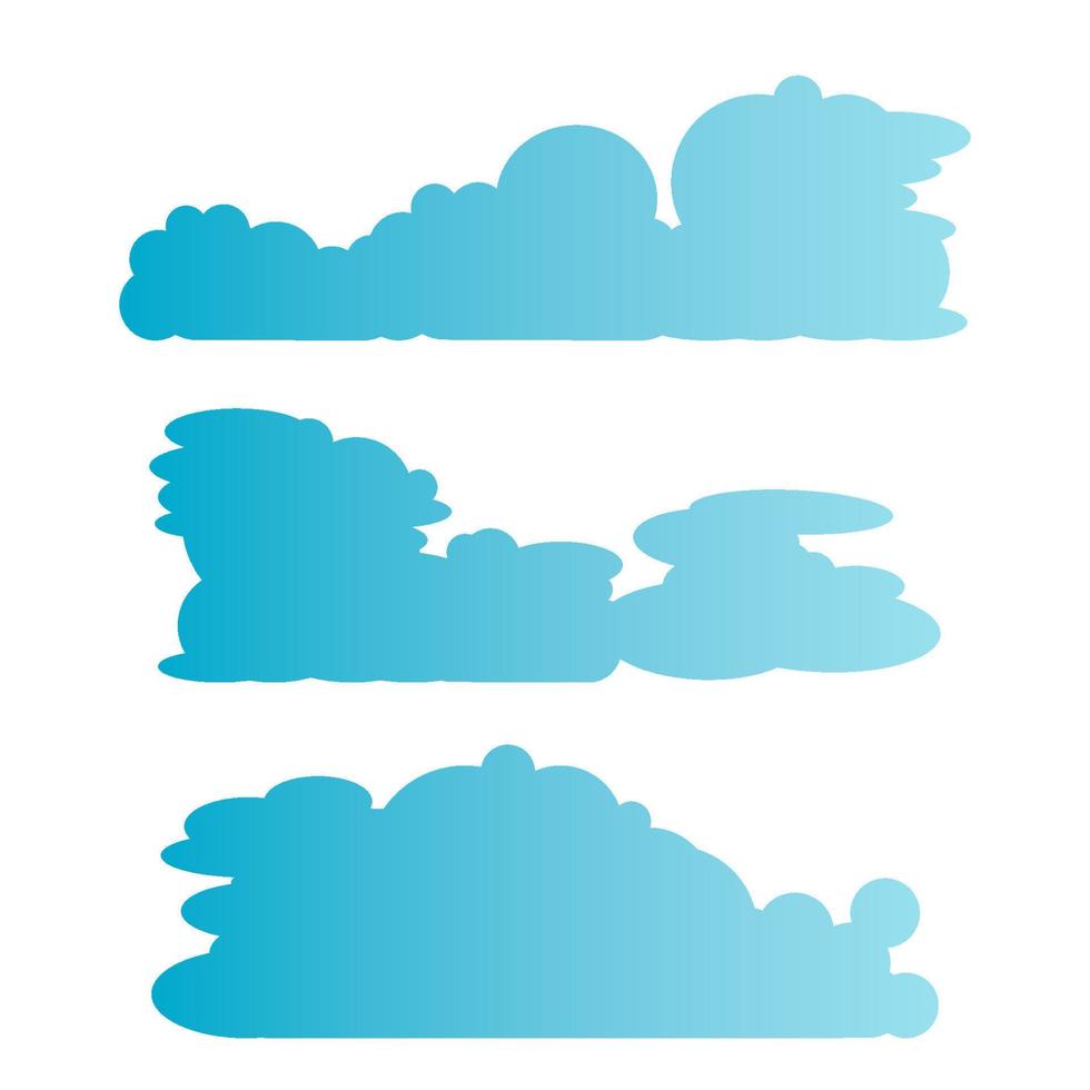 blue cloud scape vector illustration