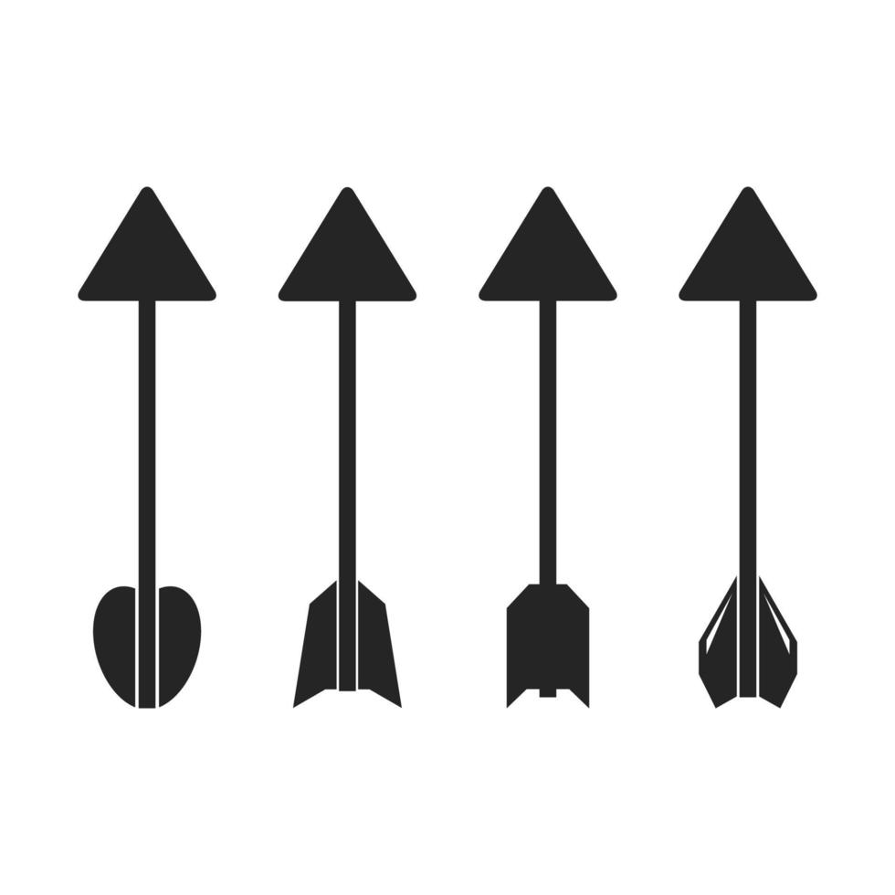 iconos de flechas de caza vector